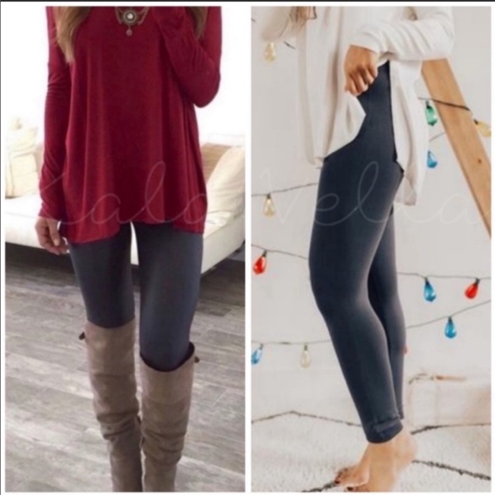 Lightweight fleece lined leggings